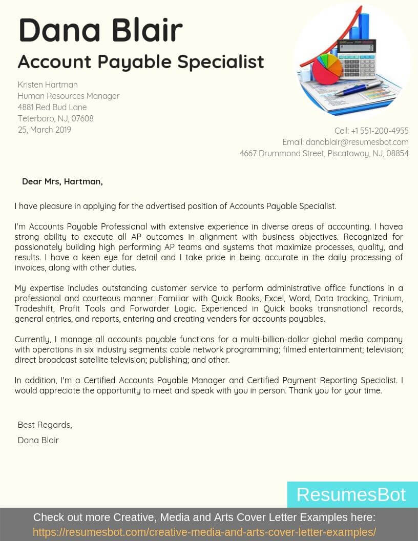 Accounts Payable Specialist Cover Letter Samples 2024 RB   Cover Letter For Accounts Payable Specialist Sample 