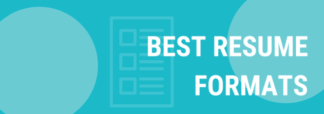 three main resume formats