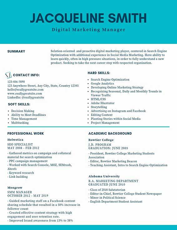 Chad Cakeresume Featured Resumes