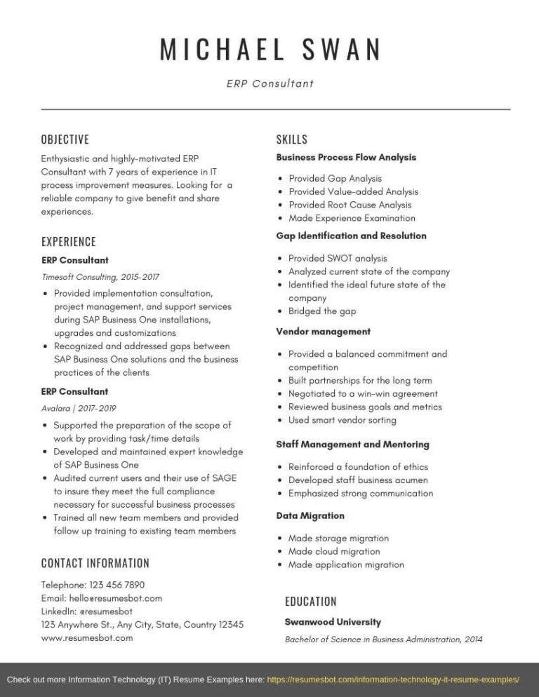 resume in functional format