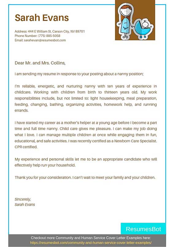 Babies Can T Wait Employment Opportunities Elly Ogden   Nanny Cover Letter Sample 