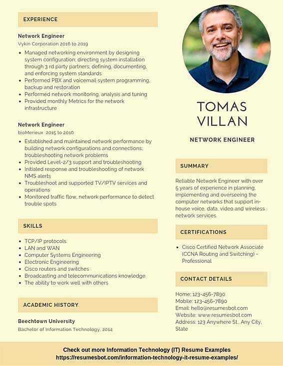 Network Engineer Resume Samples & Templates [PDF+DOC] 2024 RB