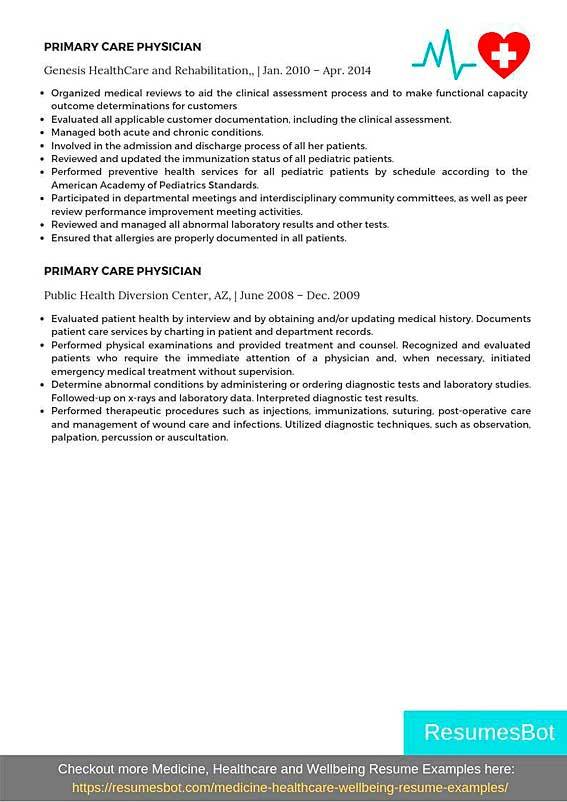 Physician Resume Samples & Templates [PDF+DOC] 2024 RB