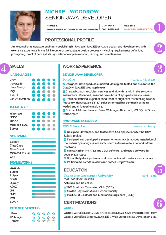 Chronological Resume Template and Example :: Chronological Resume Format - RB