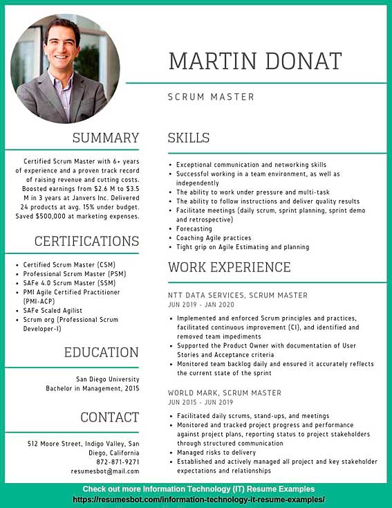 Scrum Master Resume Samples & Templates [PDF+DOC] 2024 RB