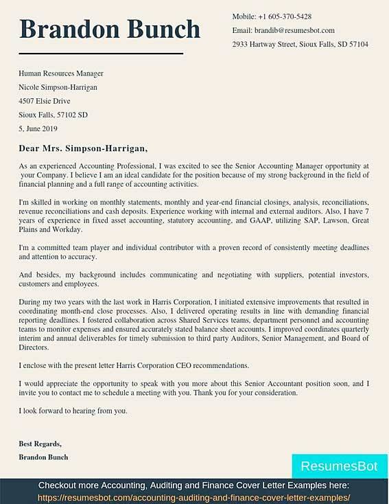 motivation letter of accountant
